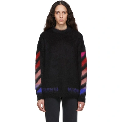 Off-white Diagonal Brushed Sweater - 黑色 In Black Multi