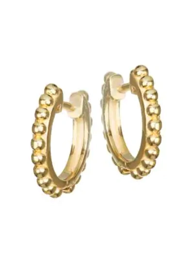 Anzie 14k Yellow Gold Mini Dew Drop Huggie Earrings