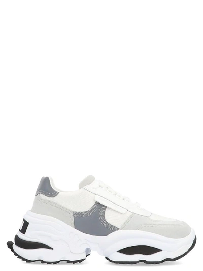 Dsquared2 The Giant Hike Chunky Leather Trainers In White