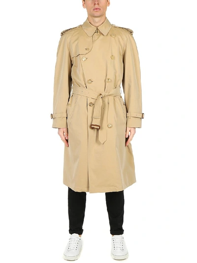 Burberry Belted Trench Coat In Beige