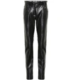 MSGM FAUX LEATHER SKINNY PANTS,P00400637