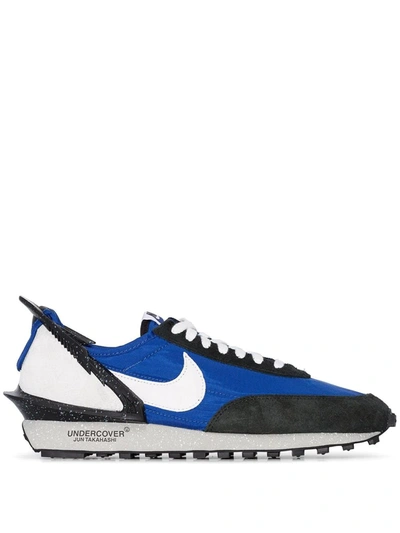 Nike Undercover Daybreak Leather-trimmed Nylon And Suede Sneakers In Blue