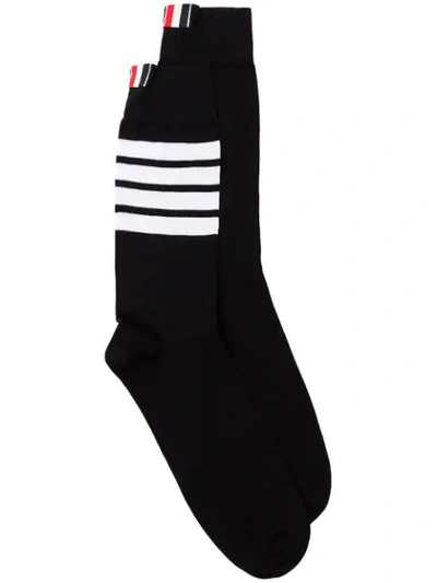 Thom Browne 4-bar Stripe Socks - 黑色 In Black