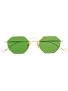 Eyepetizer Claire Sunglasses In Gold