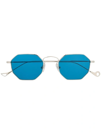 Eyepetizer Geometric Frame Sunglasses - Silver