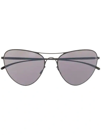 Mykita X Maison Margiela Aviator Sunglasses In Weiss