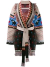 ALANUI FRINGED BELTED CARDI-COAT