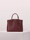 Kate Spade Margaux Large Satchel In Cherrywood