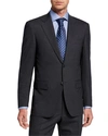 CANALI MEN'S SOLID STRETCH-WOOL TWO-PIECE SUIT,PROD222180148