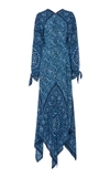 Altuzarra Northwest Printed Silk Maxi Dress In Blue