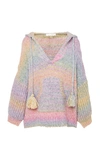 LOVESHACKFANCY Remington Multicolor Wool-Blend Hooded Sweatshirt,758967