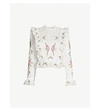 ZIMMERMANN ALLIA LACE-DETAIL LINEN AND COTTON-BLEND TOP