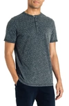 Good Man Brand Slim Fit Slubbed Henley In Charcoal Heather