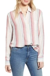 Rails Charli Metallic Striped Shirt In Tropic Stripe