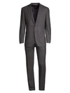 CANALI Impeccabile High Performance Fabric Modern-Fit Wool Plaid Suit