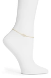 ARGENTO VIVO INTERLOCK ANKLET,541495G