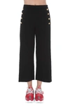 VERSACE MEDUSA BUTTONS CROPPED TROUSERS,10975286