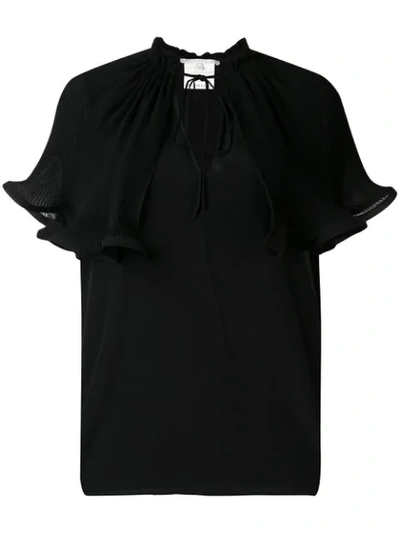 Stella Mccartney 斗篷覆盖罩衫 - 黑色 In 1000 Black