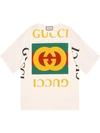 GUCCI GUCCI VINTAGE LOGO OVERSIZED T-SHIRT - WHITE