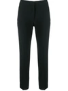 Alexander Mcqueen Split-detail Tailored Trousers In Black