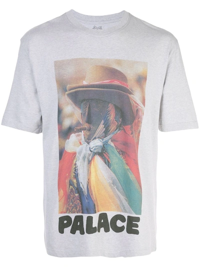 Palace Stoggie-print T-shirt In Grey