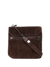As2ov Textured Shoulder Bag In Brown