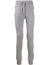 Balmain Grey Embossed Logo Lounge Pants In Grey