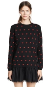 RED VALENTINO KNITTED HEART DRESS