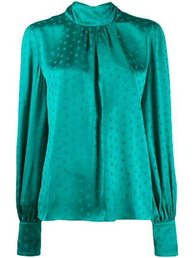 Attico Bow Detail Blouse - Blue