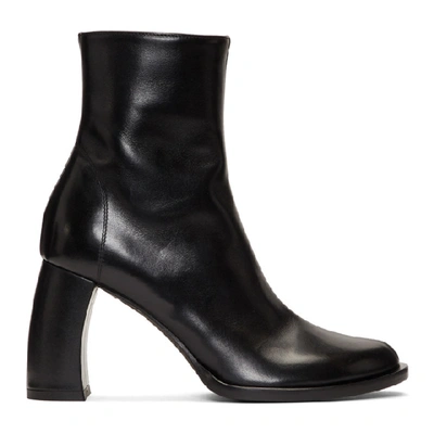 Ann Demeulemeester Chunky-heel Ankle Boots In Black