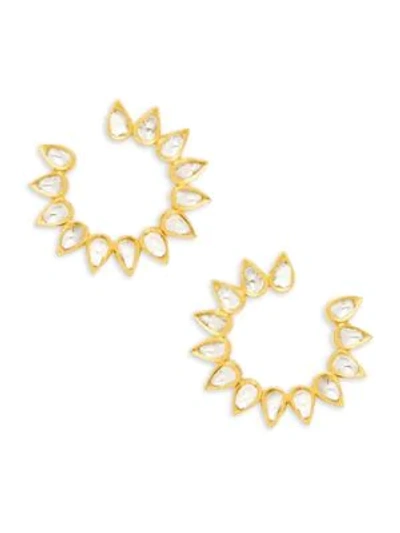Legend Amrapali 18k Yellow Gold & Diamond Hoop Earrings