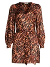 SANDRO Lunas Leopard Mini Dress