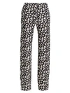 BRANDON MAXWELL Animal-Print Silk Pajama Pants