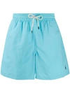 Polo Ralph Lauren Light Blue Swim Shorts With Logo