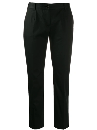 Dolce & Gabbana Cropped Tailored Trousers In Black