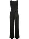 THEORY THEORY BELTED JUMPSUIT - 黑色