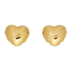 MARC JACOBS MARC JACOBS GOLD THE BALLOON HEART STUDS EARRINGS