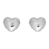 MARC JACOBS MARC JACOBS SILVER THE BALLOON HEART STUDS EARRINGS