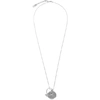 MARC JACOBS SILVER 'THE MEDALLION PENDANT' NECKLACE