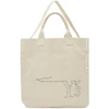 Y'S YS OFF-WHITE SEWING NEEDLE TOTE