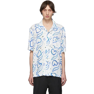 Our Legacy Printed Viscose-blend Shirt In Handpainted Tiles