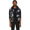 GIVENCHY GIVENCHY BLACK AND WHITE PUFFER VEST