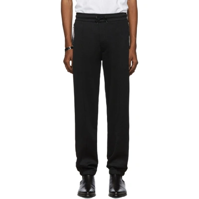 Givenchy Pleat Detail Side Stripe Track Pants In 001 Black