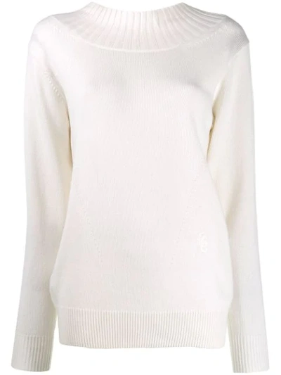 Chloé Chloe Open Back Tie Jumper In White