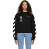 OFF-WHITE OFF-WHITE BLACK DIAG MARIANA DE SILVA OVER SWEATSHIRT