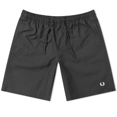 Fred Perry Authentic Technical Swim Short In Black