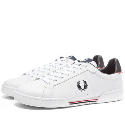 Fred Perry B722 Leather Sneakers In White