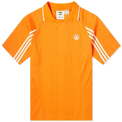 Adidas Consortium X Oyster Logo Tee In Orange