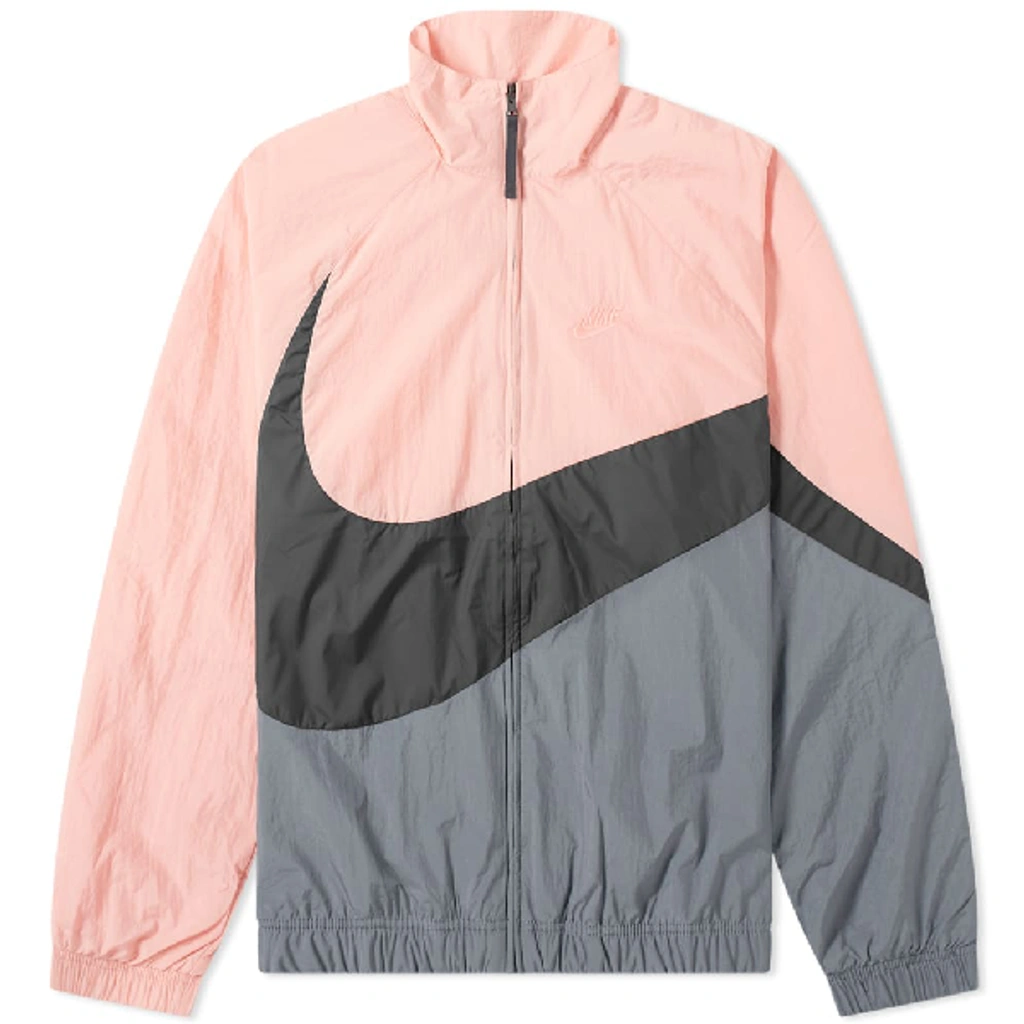 Nike Big Swoosh Woven Jacket In Pink | ModeSens