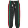 Gucci Loose Waterproof Nylon Jogging Pant In Black